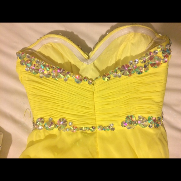 Yellow Prom Dress - Picture 3 of 4