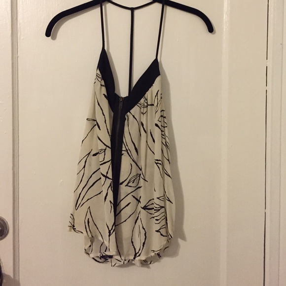 Silence and Noise silk t-strap tank