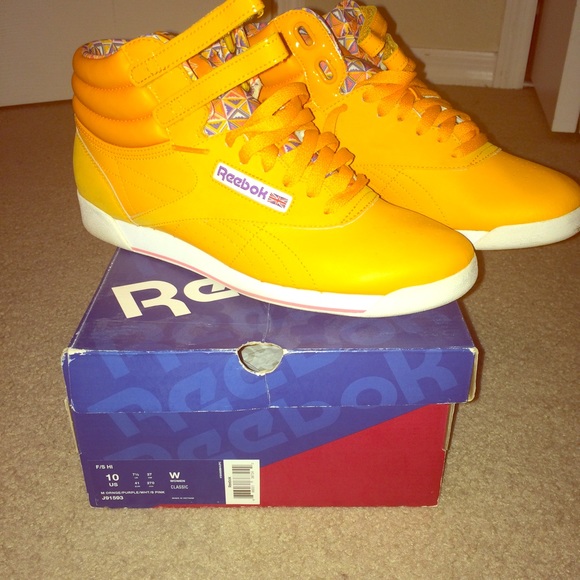 Orange Reebok Classics