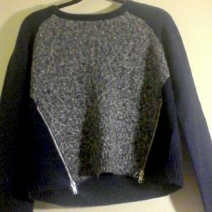 Kohl's Rewind blue zipper sweater