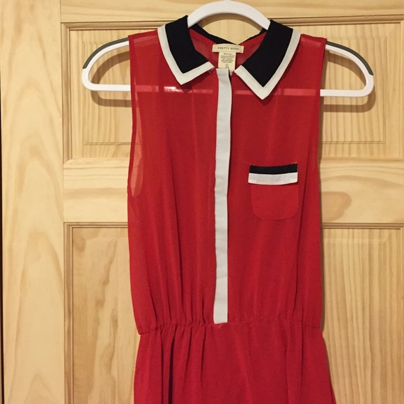 Red dress with bow tie for front - Picture 2 of 3