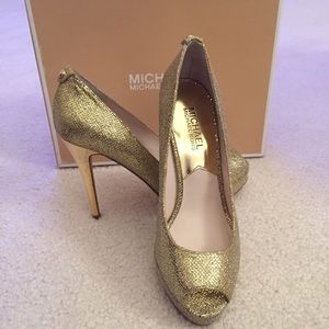 Michael Kors sparkly platform heels.