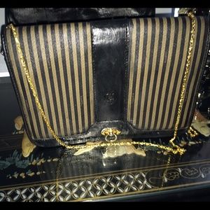 Jackie "O" vintage striped FENDI bag