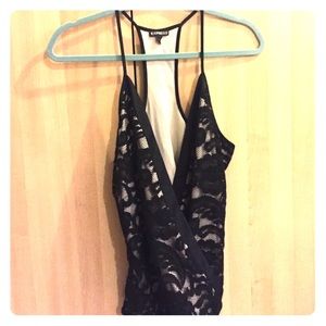 Express racer-back lace top