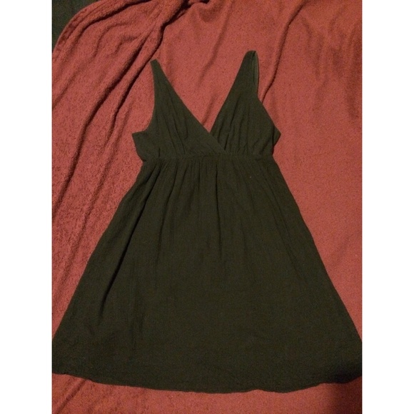 Cotton black skater dress
