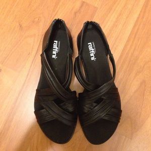 Black summer sandals