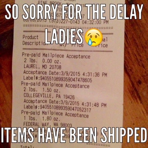 Orders are shipped Poshers!
