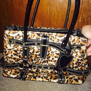 Cheetah print purse