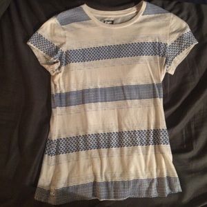 D.C. Striped blue and white t shirt