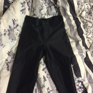 American apparel black disco pants