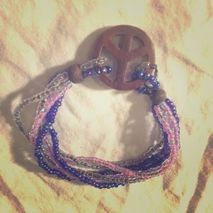 Peace sign bracelet
