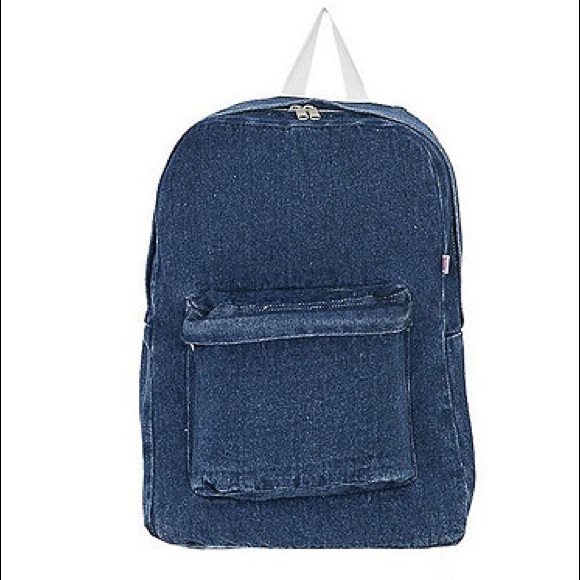 American Apparel denim backpack