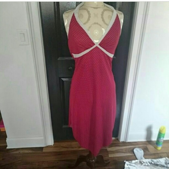 Red polka dot dress!