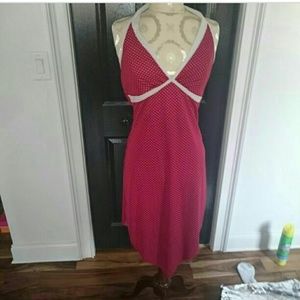 Red polka dot dress!