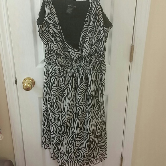 Plus Size zebra print dress