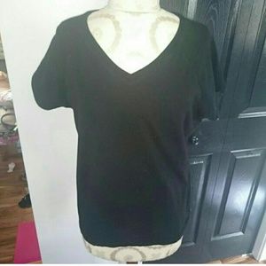 Black V-neck