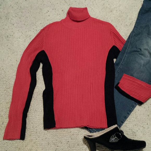 Dark orange and black sweater
