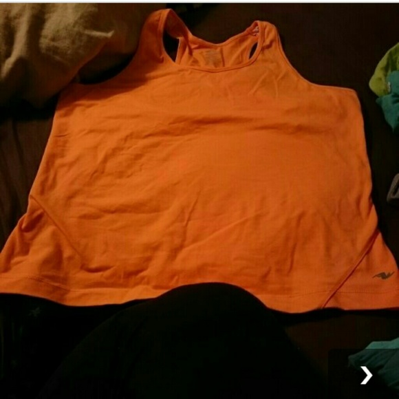 Orange athletic tank
