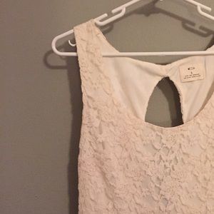 UO lace peplum dress!