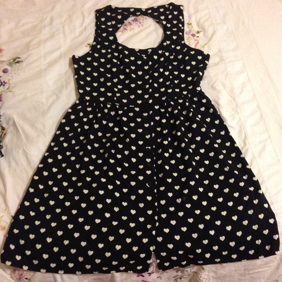 Heart backless dress