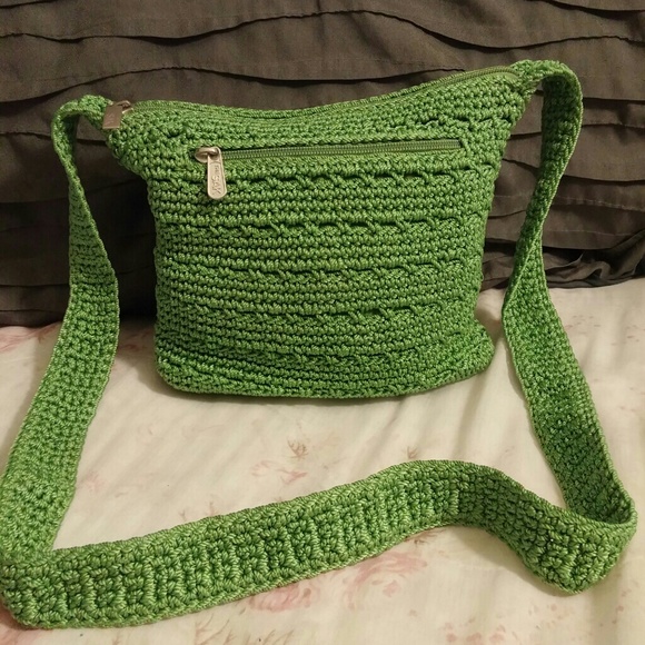 The Sak Green Crochet Crossbody