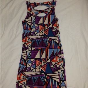 multicolored dress