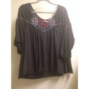 Free People embroidered top