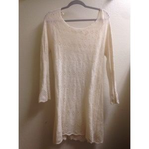 Cream Sweater Dress