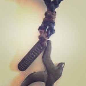 NWT Hollister CO. Braided navy necklace 18"