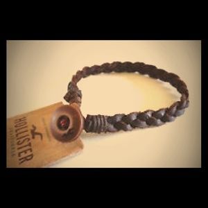 Genuine leather braided bracelet