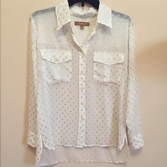 Ellen Tracy Polka Dot Top - Picture 2 of 3