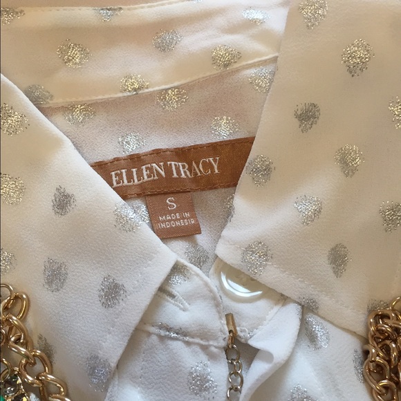 Ellen Tracy Polka Dot Top - Picture 3 of 3