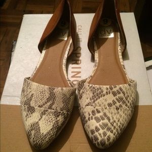 Snake skin flats