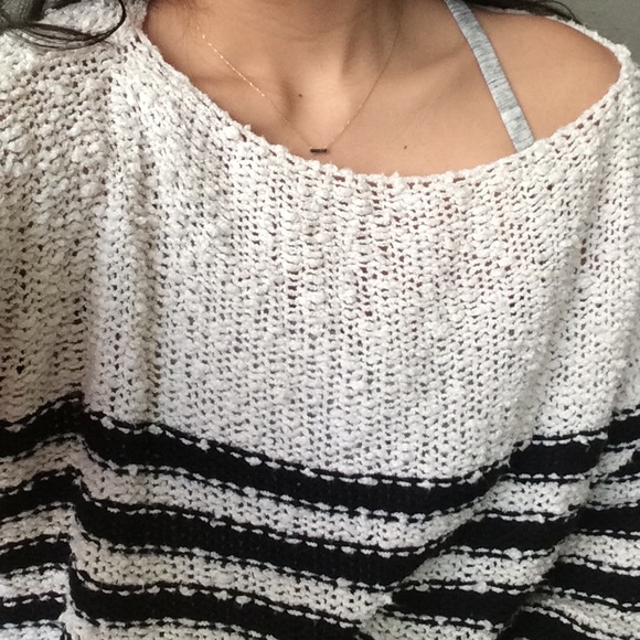 Brandy Melville Tops - Brandy Melville striped knit sweater pullover