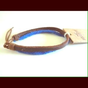 Double cord tie friendship bracelet