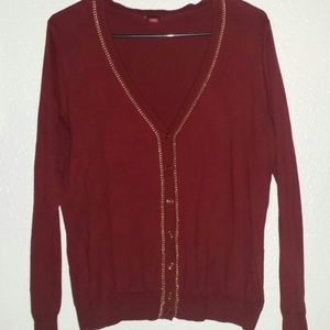 Embellished gold Jeweled  Cardigan Sweater from Me