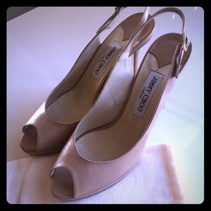 100% authentic Jimmy Choo Nova pumps / sandal nude