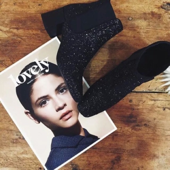 Zara Boots - Glitter booties