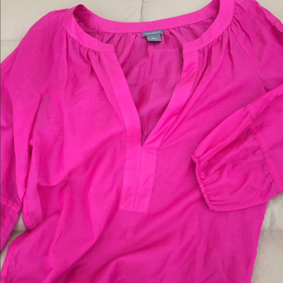Fuschia sheer tunic