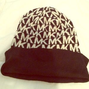 Michael Kors MK black Monogram Hat