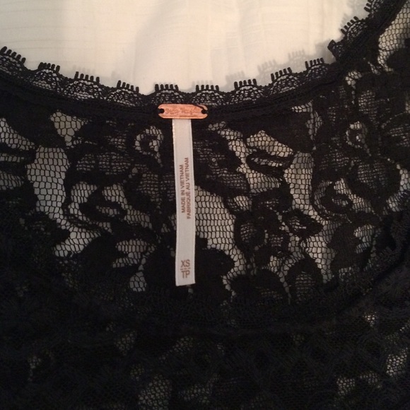 Free People black lace top - Picture 2 of 3