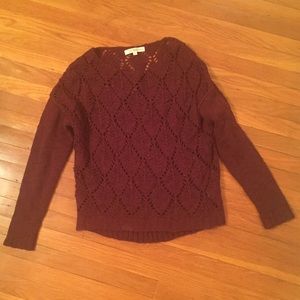 Dark maroon sweater