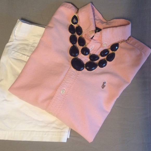 Pink RL Oxford Shirt