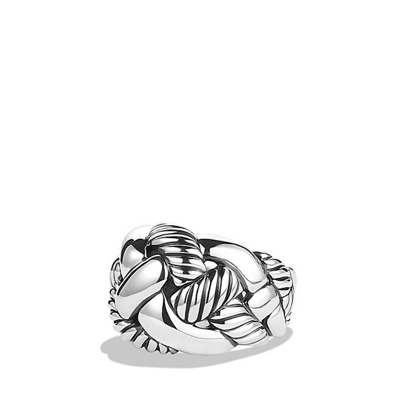David Yurman Woven Cable Ring sterling silver Sz 7