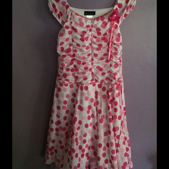 Pink Polka Dot Dress - Picture 2 of 5