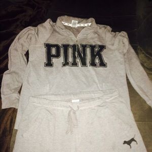 Vs pink sweat suit