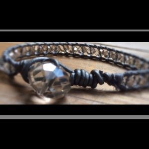 Leather wrapped bracelet!