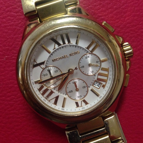 Michael Kors Jewelry Michael Kors Gold Watch With White Face Poshmark
