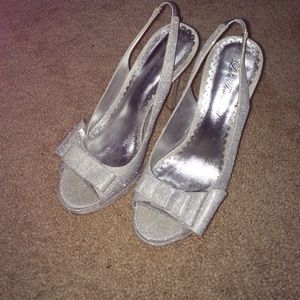 Silver prom shoes!