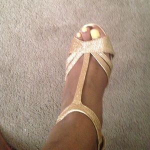 Gold heels